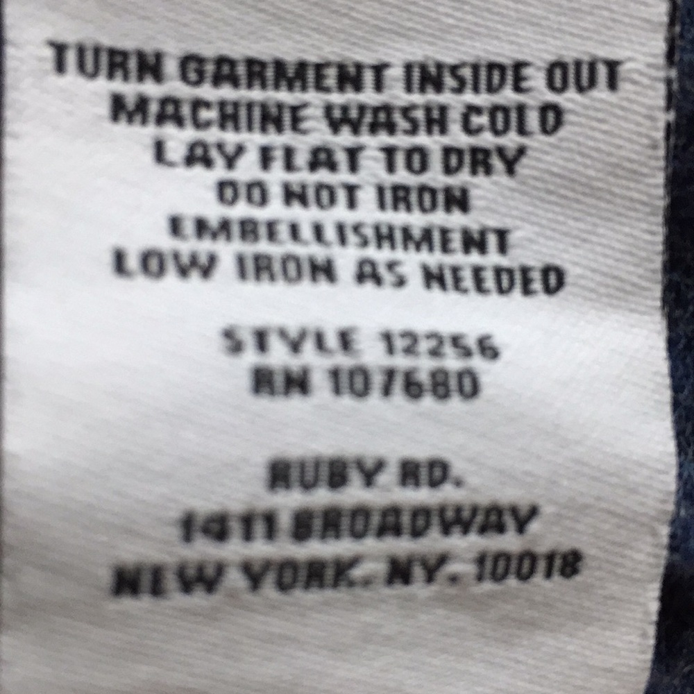 Ruby Rd Denim Blue With Silver Studs - image 6